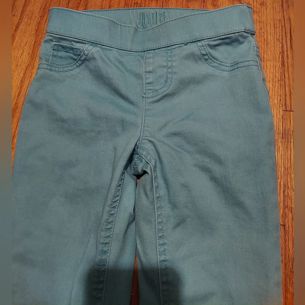 Justice Midrise Legging Blue Jeans Size 8 Girls